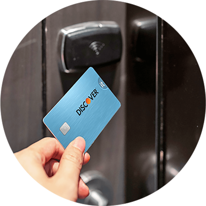 discover card as hotel room key